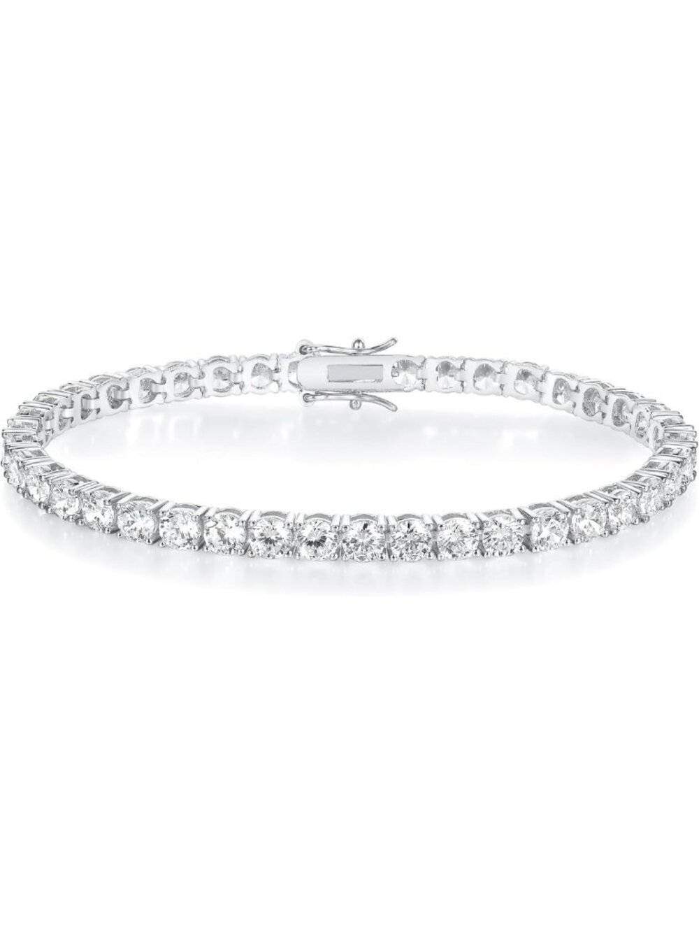 18K Gold Plated Classic Tennis Bracelet with 3.0 CT Cubic Zirconia for All